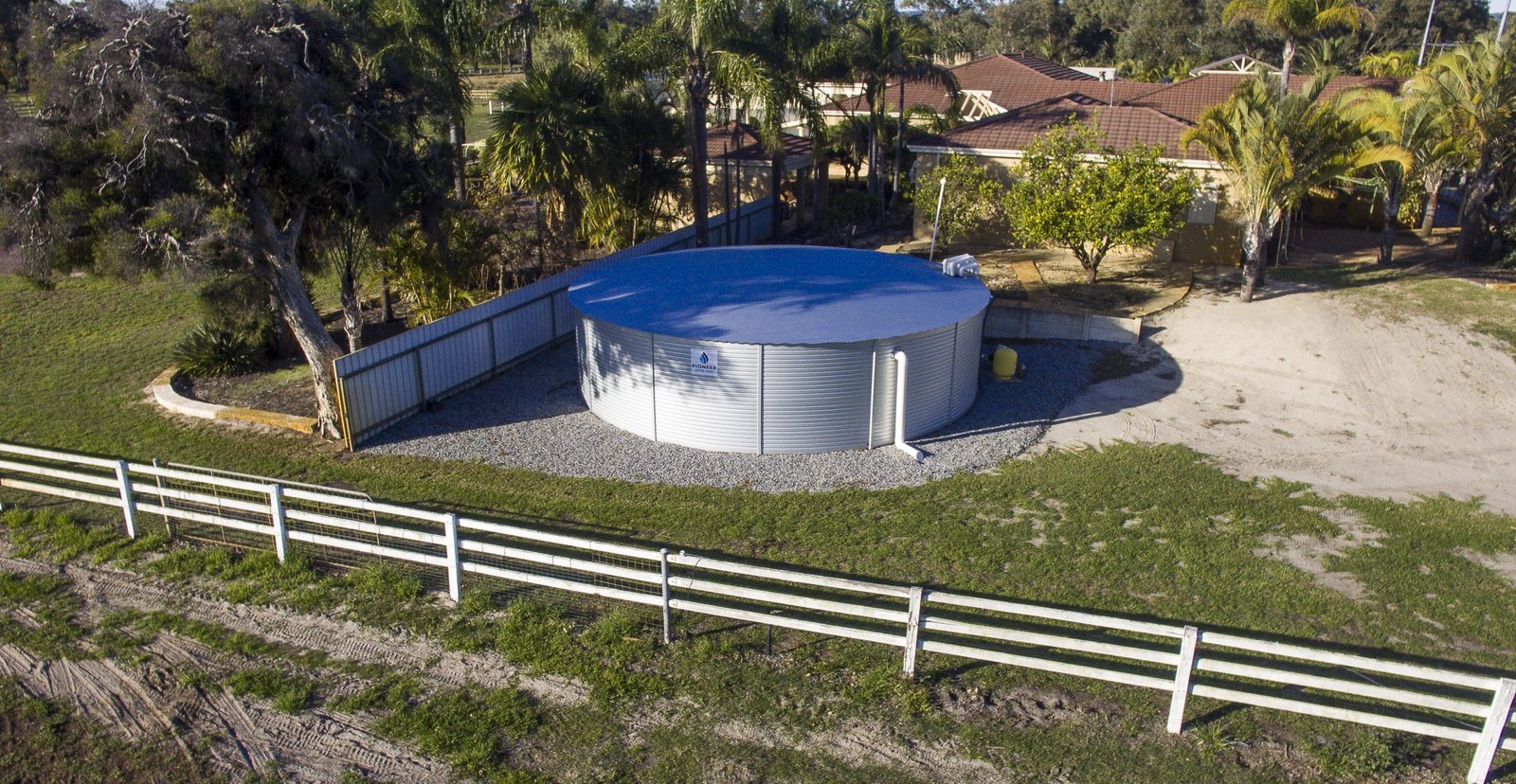 Farm water storage tank